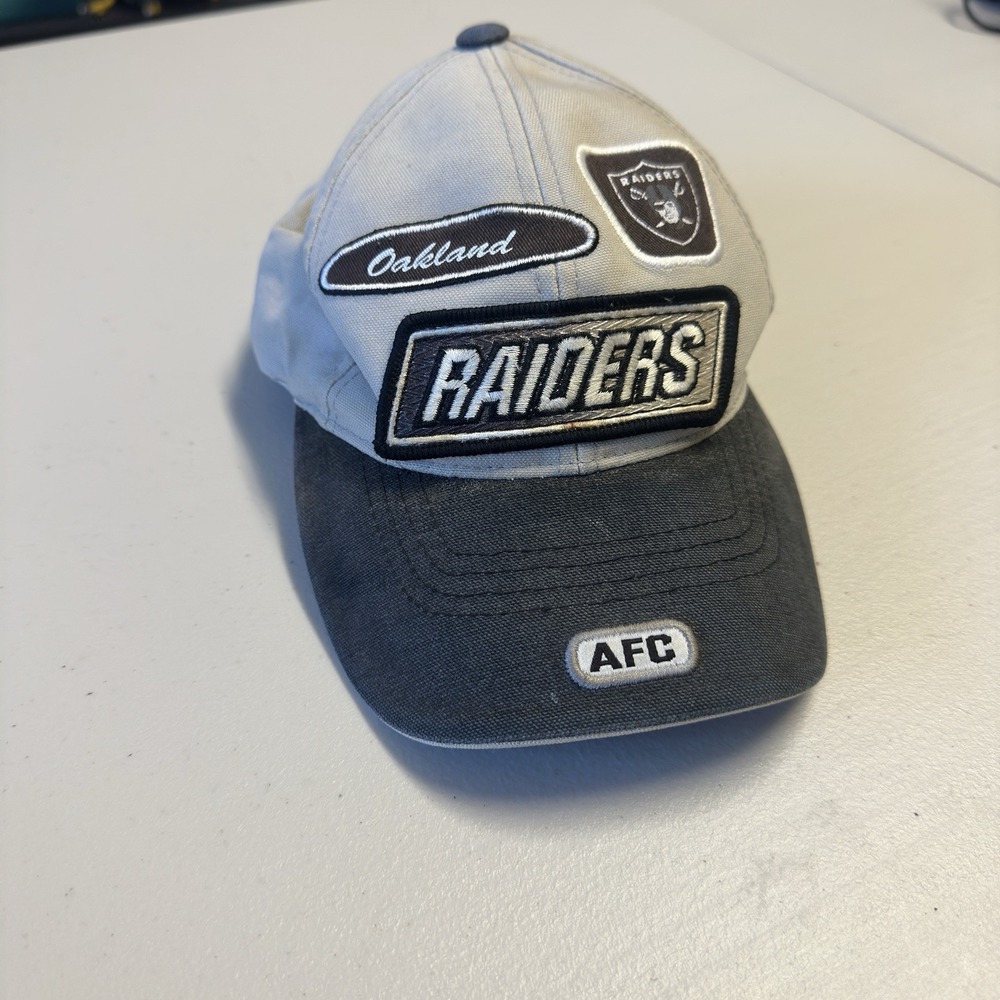 Puma Oakland Raiders NFL Pro Line Authentic Strapback Hat Cap Mens One Size Gray